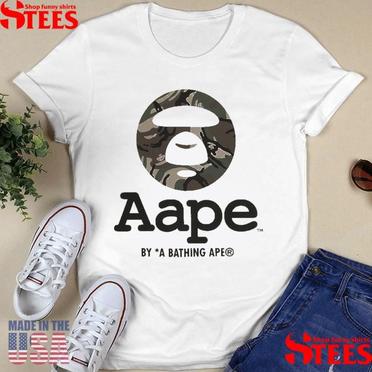 Aaptem1640xao Camo Moonface Logo Shirts