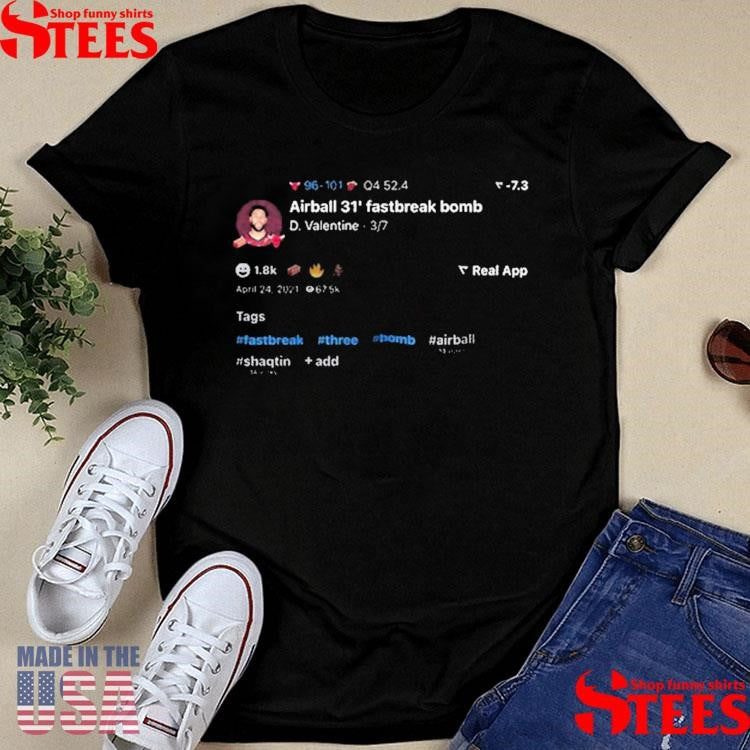 Airball 31 Fastbreak Bomb Denzel Valentine T-shirt