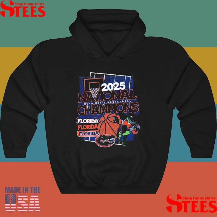 Florida Gators 2025 Ncaa Men’s Basketball National Champions Comfort Colors Collage Shirts
