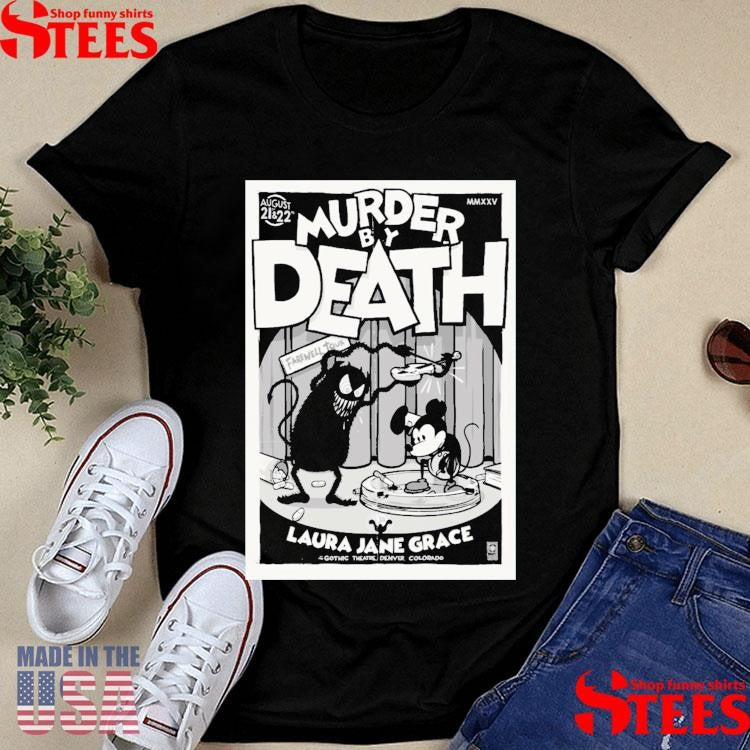 Murder By Death Aug 21 22 2025 Gothic Theatre Denver Colorado T-shirt