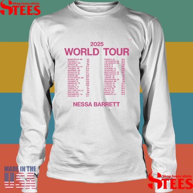 Nessa Barrett Bad Bitches 2025 Tour Shirts