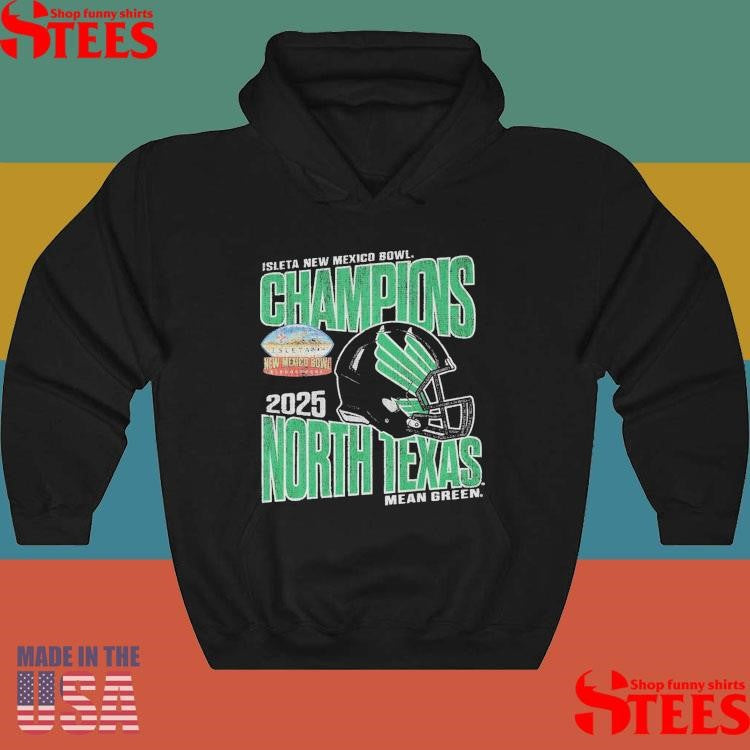North Texas Mean Green Football 2025 Isleta New Mexico Bowl Champions T-shirt