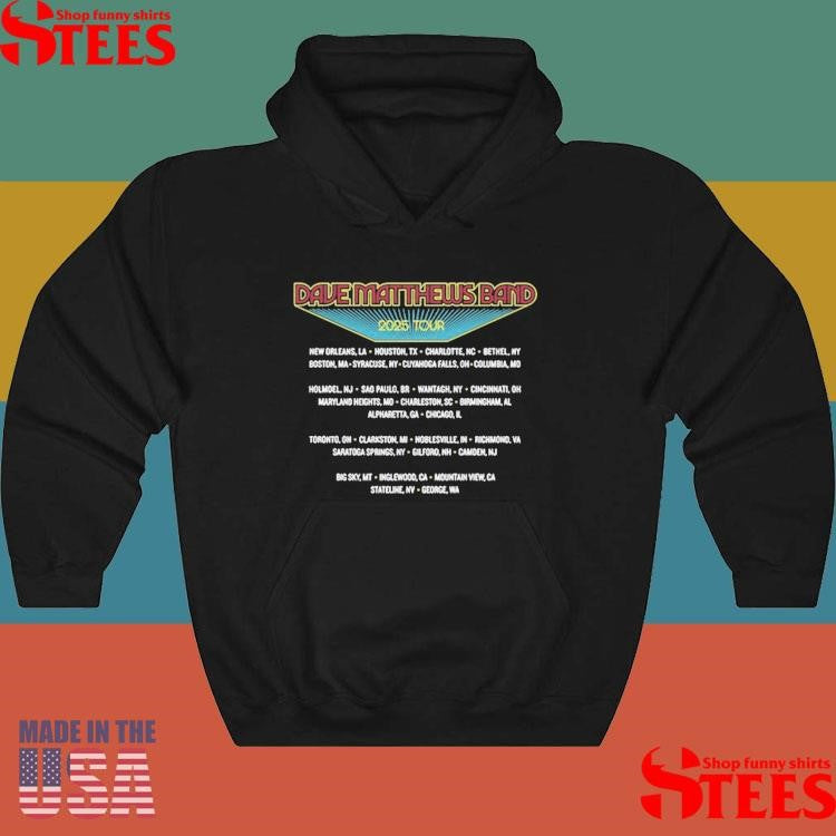Official Dave Matthews Band 2025 Tour Shirtss