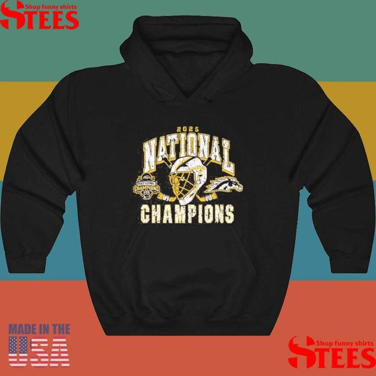 Summit Sportswear Western Michigan Broncos Brown 2025 National Mens Hockey Champions Shirts