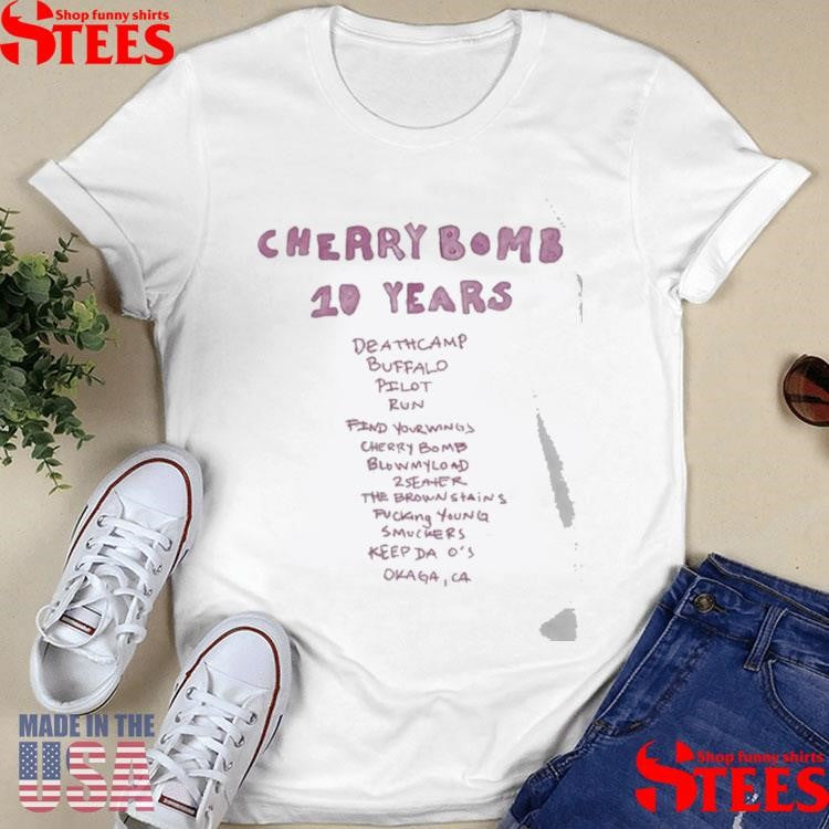 Tyler The Creator Cherry Bomb 10 Years Shirts