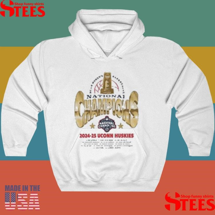 Uconn Women’s Basketball National Champions Gold Shirts