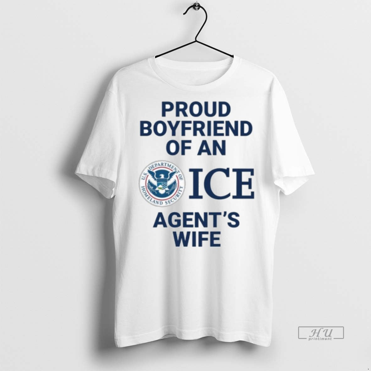 Officials Usa Proud Boyfriend Of An Ice Agents Wife Graphic Tee Shirt Sweater - clothing by PrintLoopCo.com