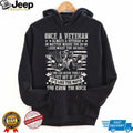 Once A Veteran Always A Veteran Mafia Soldier American Flag T Shirt