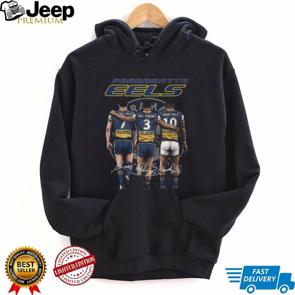 Parramatta Eels Moses Penisini Paulo Modern Trio Signature T Shirt
