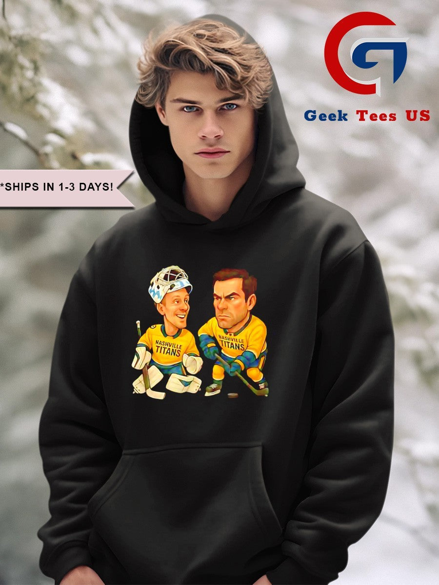 Pekka Rinne and Shea Weber Nashville Titans Hockey caricatures shirt