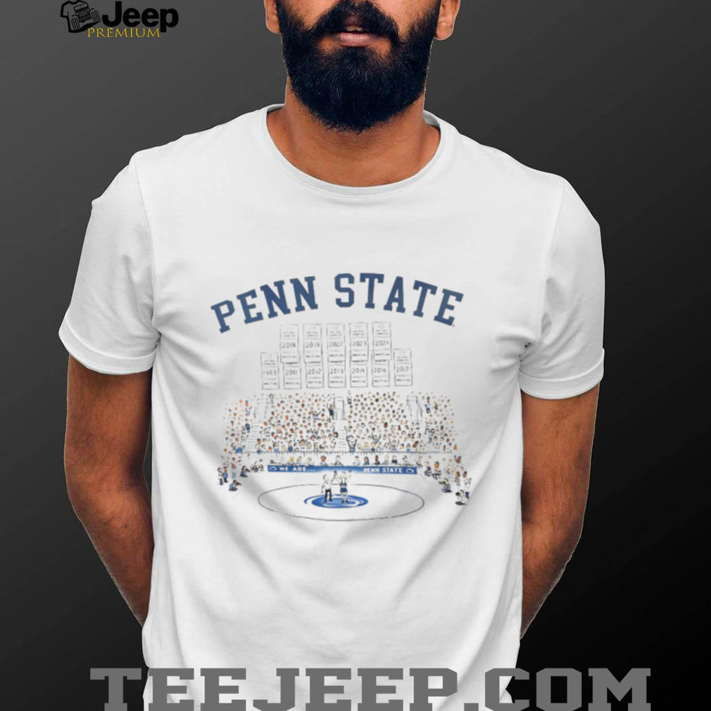 Penn State Wrestling Multi Year National Champions Commemorative T Shirt