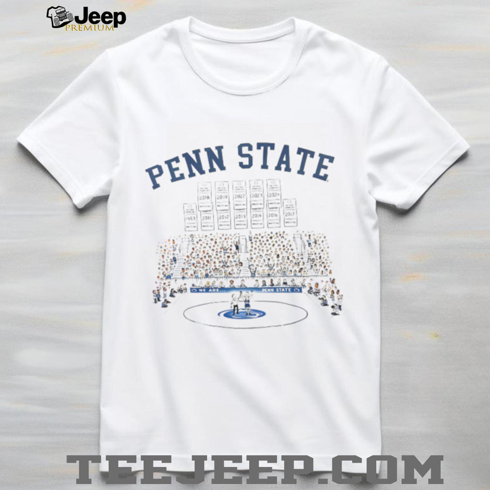 Penn State Wrestling Multi Year National Champions Commemorative T Shirt