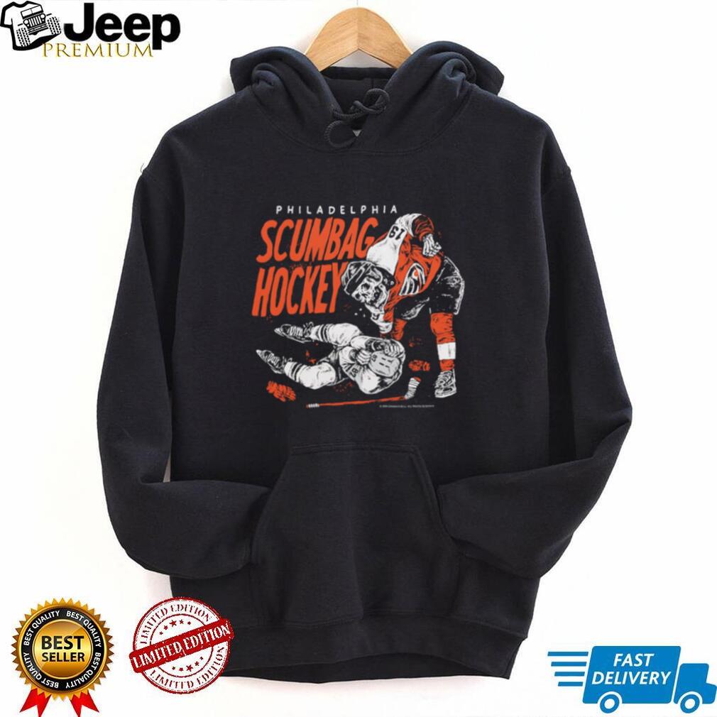 Philadelphia Scumbag Hockey Aggressive Vintage Style T Shirt