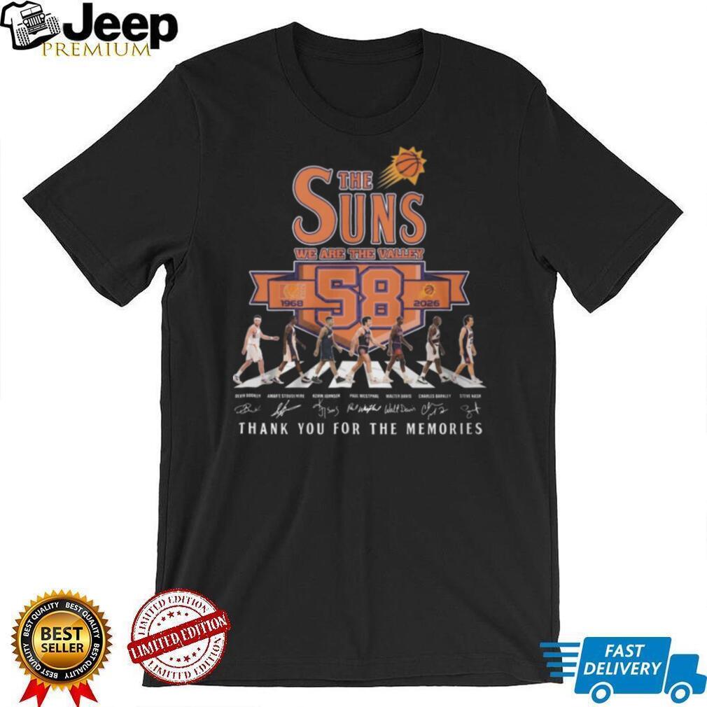 Phoenix Suns We Are The Valley 58th Anniversary 1968 2026 Abbey Road T Shirt