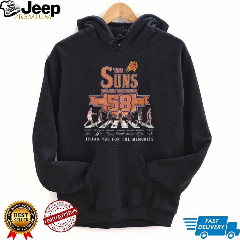 Phoenix Suns We Are The Valley 58th Anniversary 1968 2026 Abbey Road T Shirt
