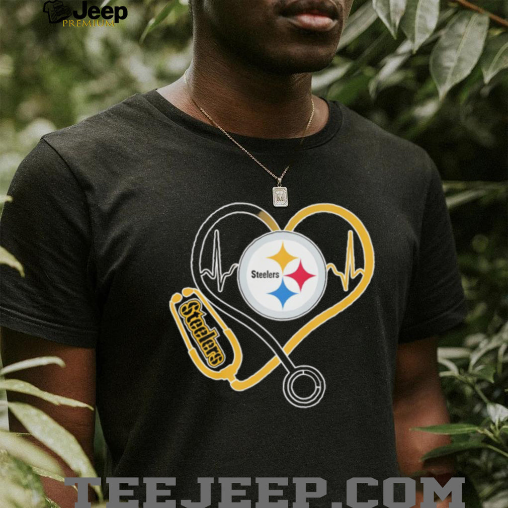 Pittsburgh ST shirtlers Heart Stethoscope Nursing Pride T Shirt
