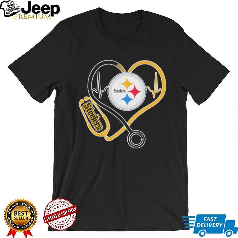 Pittsburgh ST shirtlers Heart Stethoscope Nursing Pride T Shirt