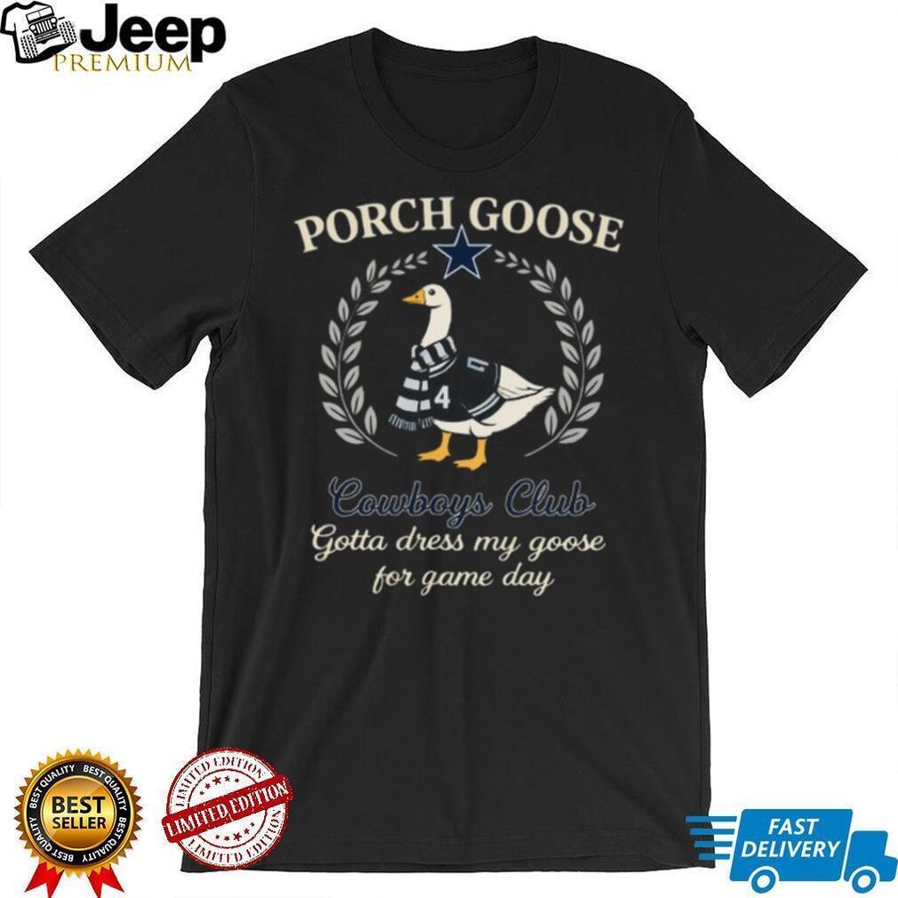 Porch Goose Cowboys Club Game Day Scarf and Jersey T Shirt