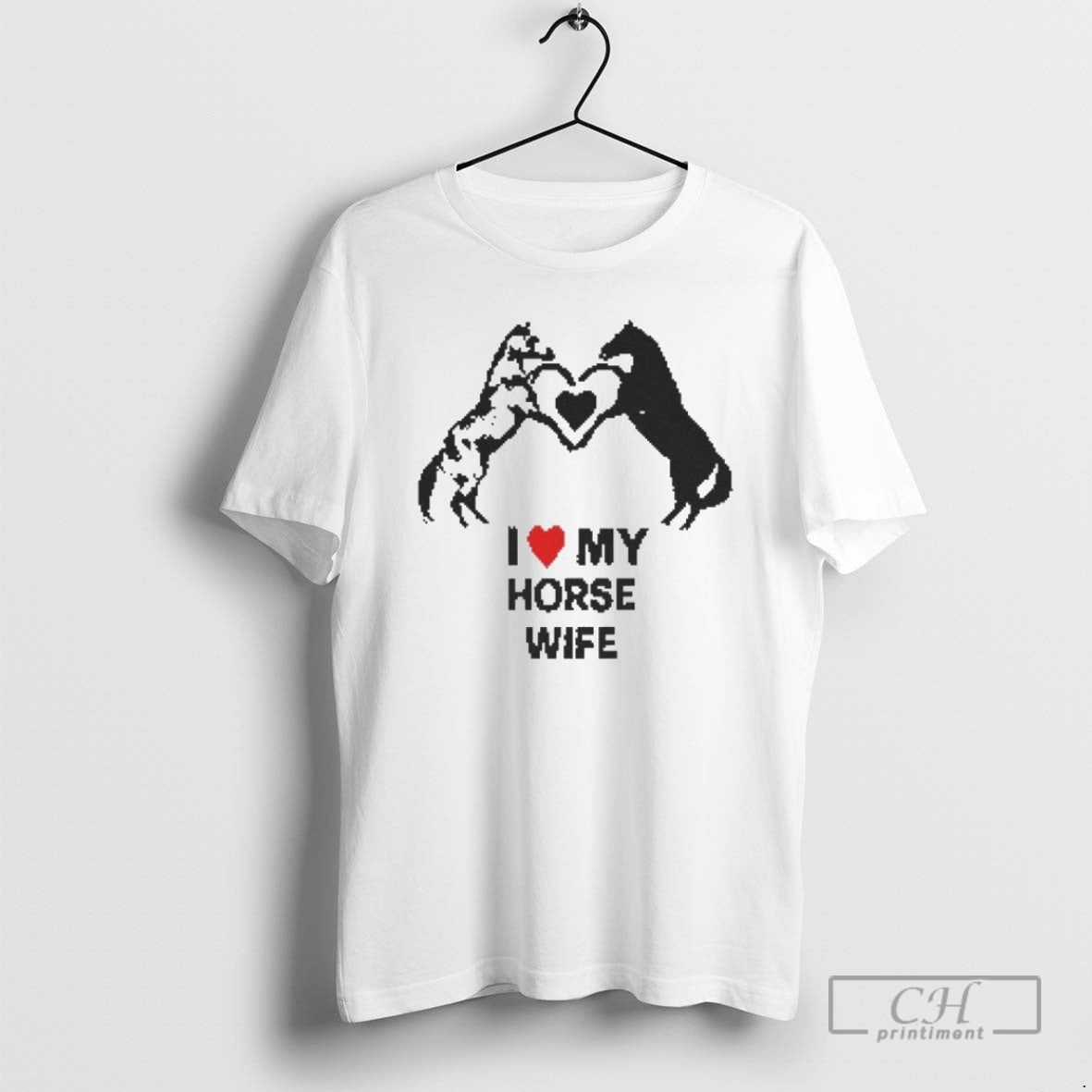 Premium I Love My Horse Wife Heart Shirt Sweater - clothing by PrintLoopCo.com