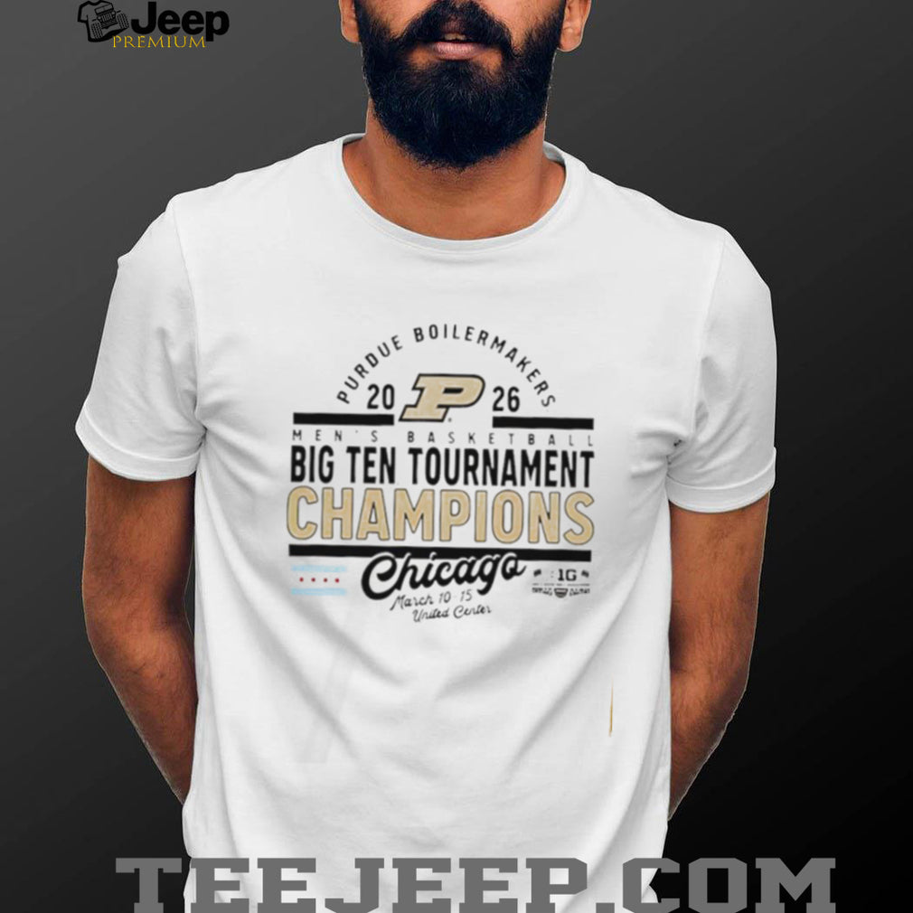 Purdue Boilermakers 2026 Big Ten Tournament Champions Chicago T Shirt