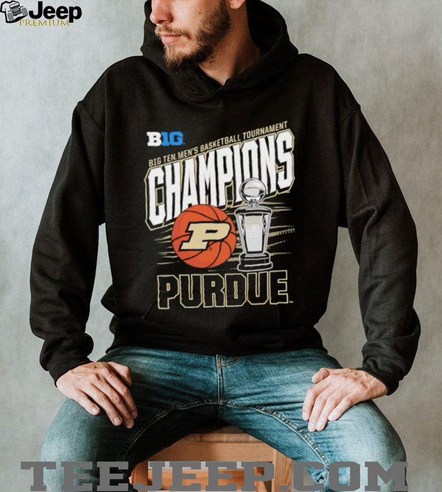 Purdue Men’s Basketball Big Ten Tournament Champions Trophy Graphic T shirt