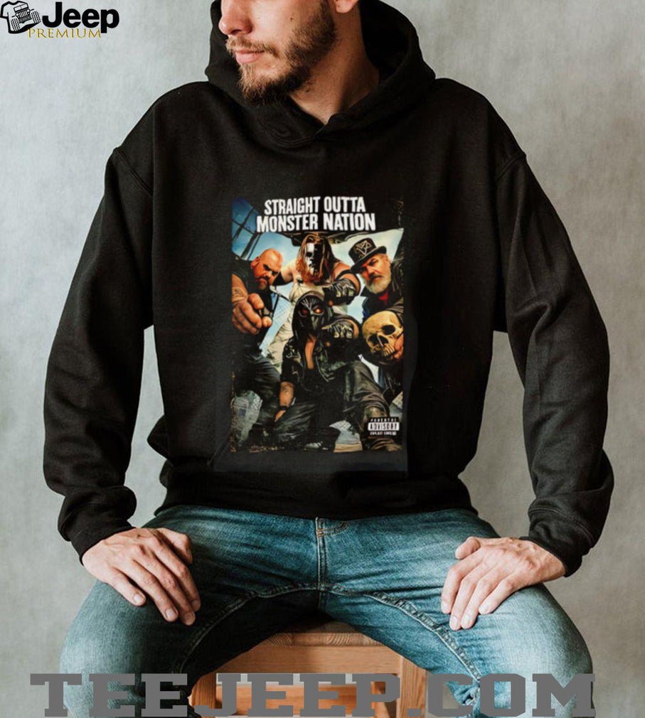 Straight outta Monster Nation graphic shirt