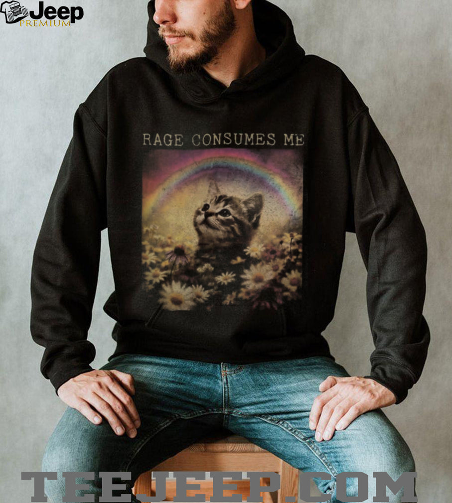 Rainbow Kitty Floral Cat Lover Shirt
