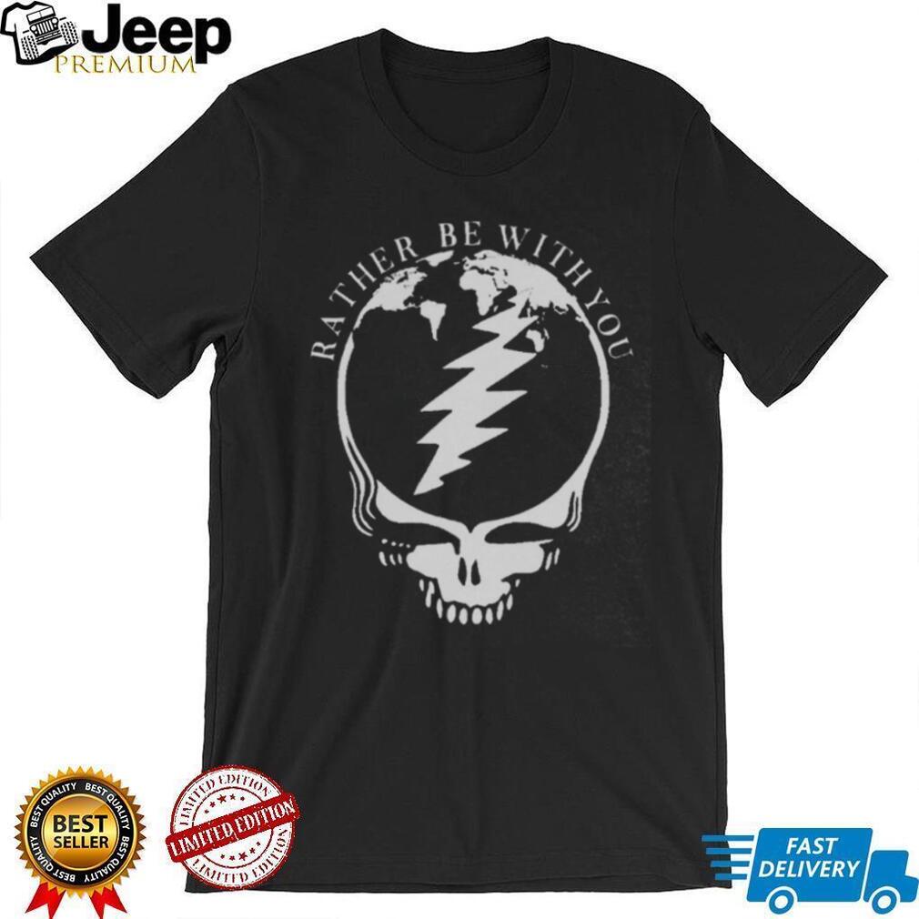 Rather Be With You Grateful Dead Inspired Steal Your Face World Map Tee