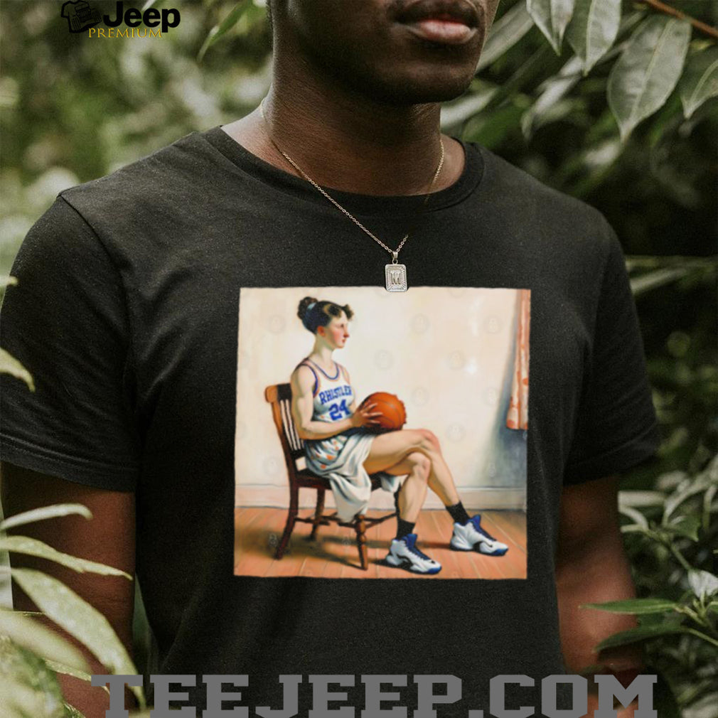 Renaissance Style Basketball Player Art Graphic T Shirt