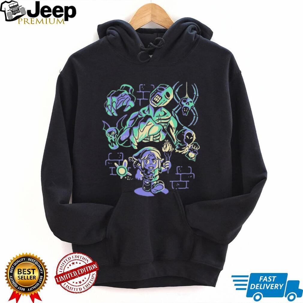 Retro Gaming Hero Dungeon Monsters Glow Graphic T Shirt