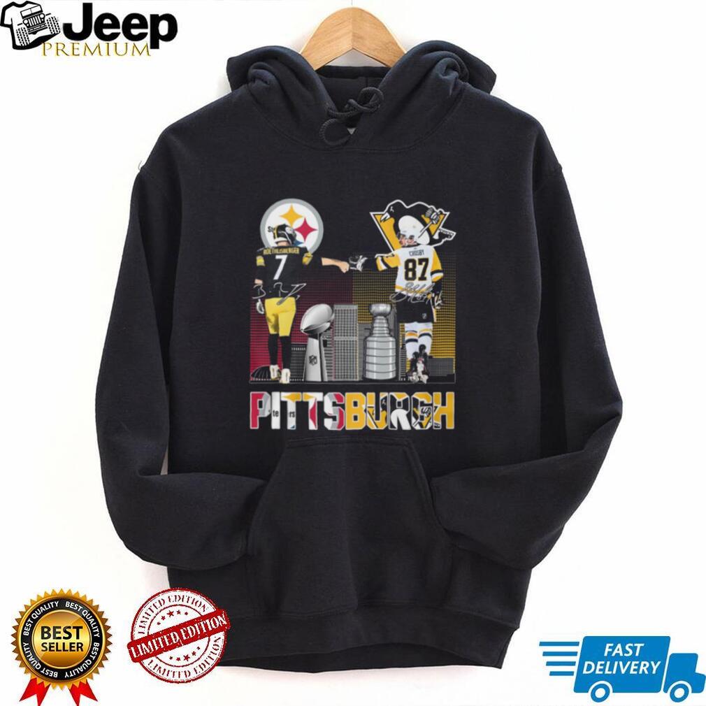 Roethlisberger and Crosby Pittsburgh Champions Fist Bump T Shirt