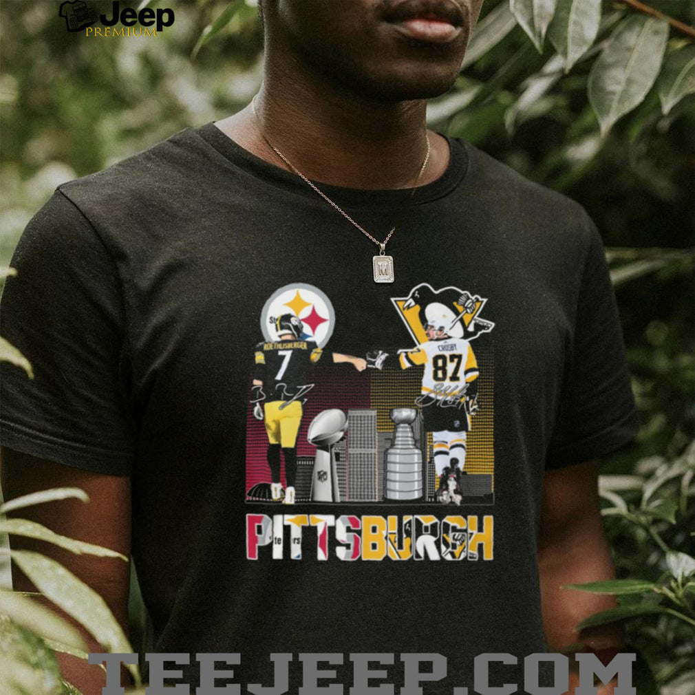 Roethlisberger and Crosby Pittsburgh Champions Fist Bump T Shirt