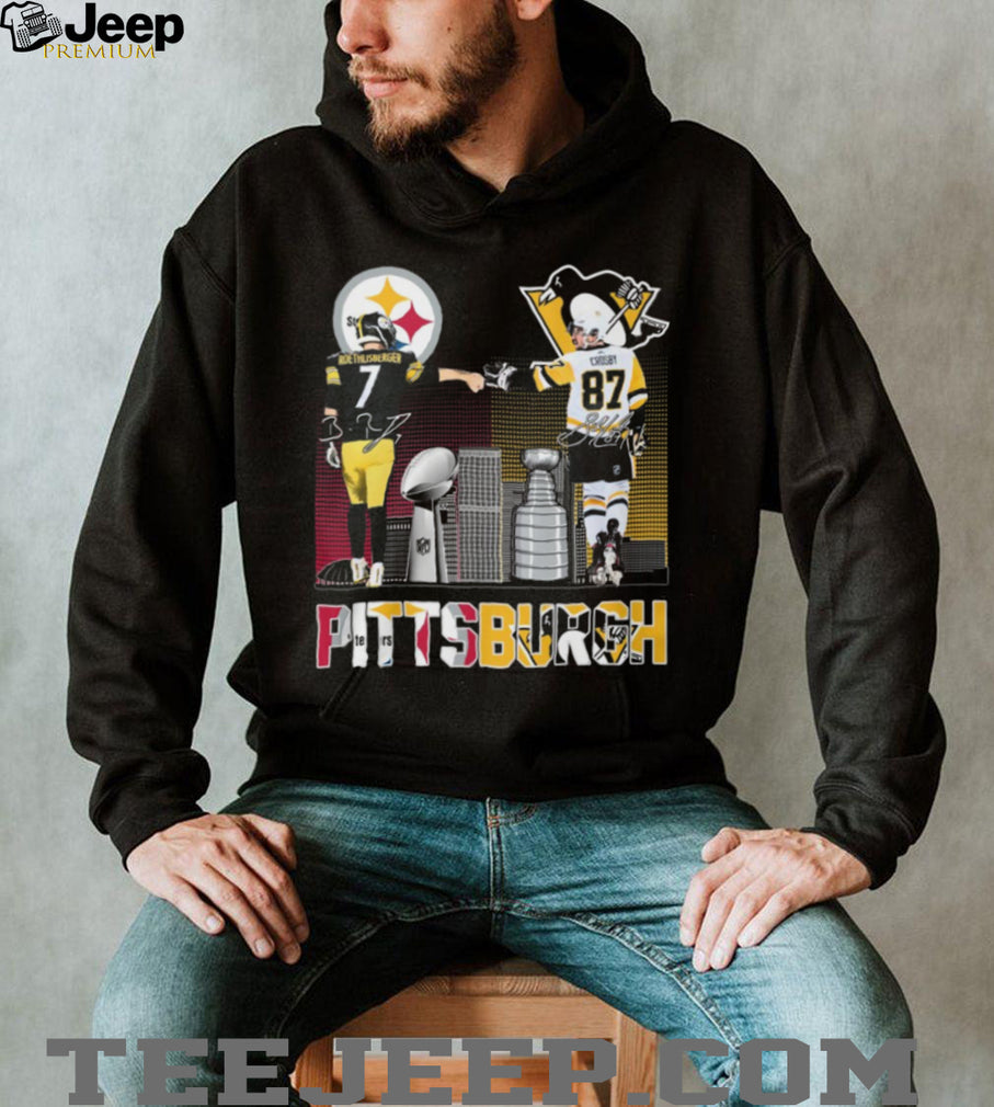 Roethlisberger and Crosby Pittsburgh Champions Fist Bump T Shirt