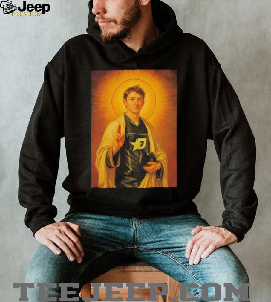 Saint Gaming Hero Portrait T Shirt Funny Gamer Graphic T Shirt