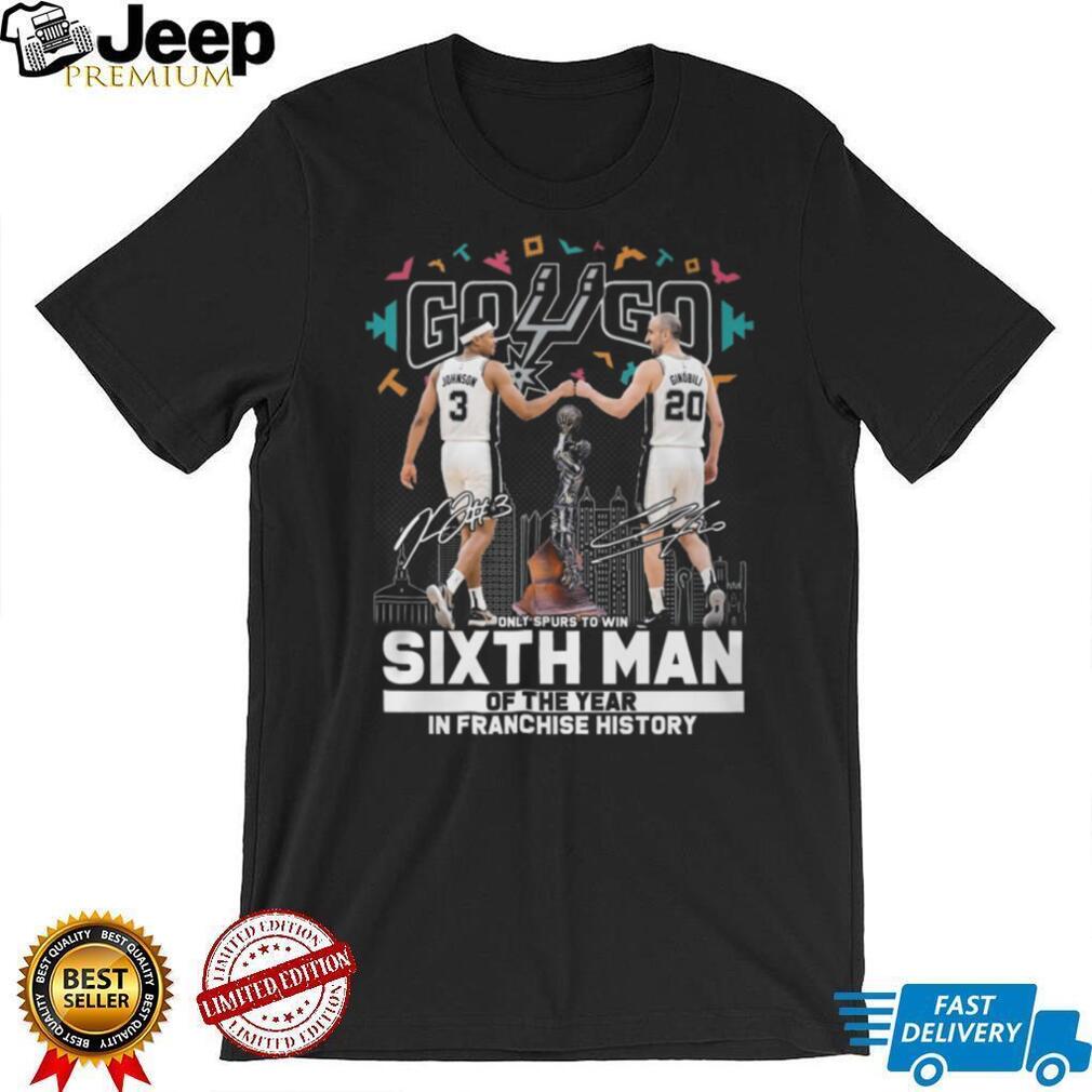 San Antonio Spurs Keldon Johnson Manu Ginobili Sixth Man Of The Year NBA Fans T Shirt