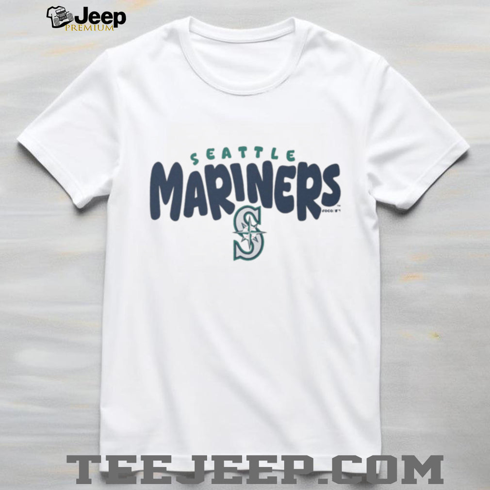 Seattle Mariners Cream Vintage Logo Fleece T shirt