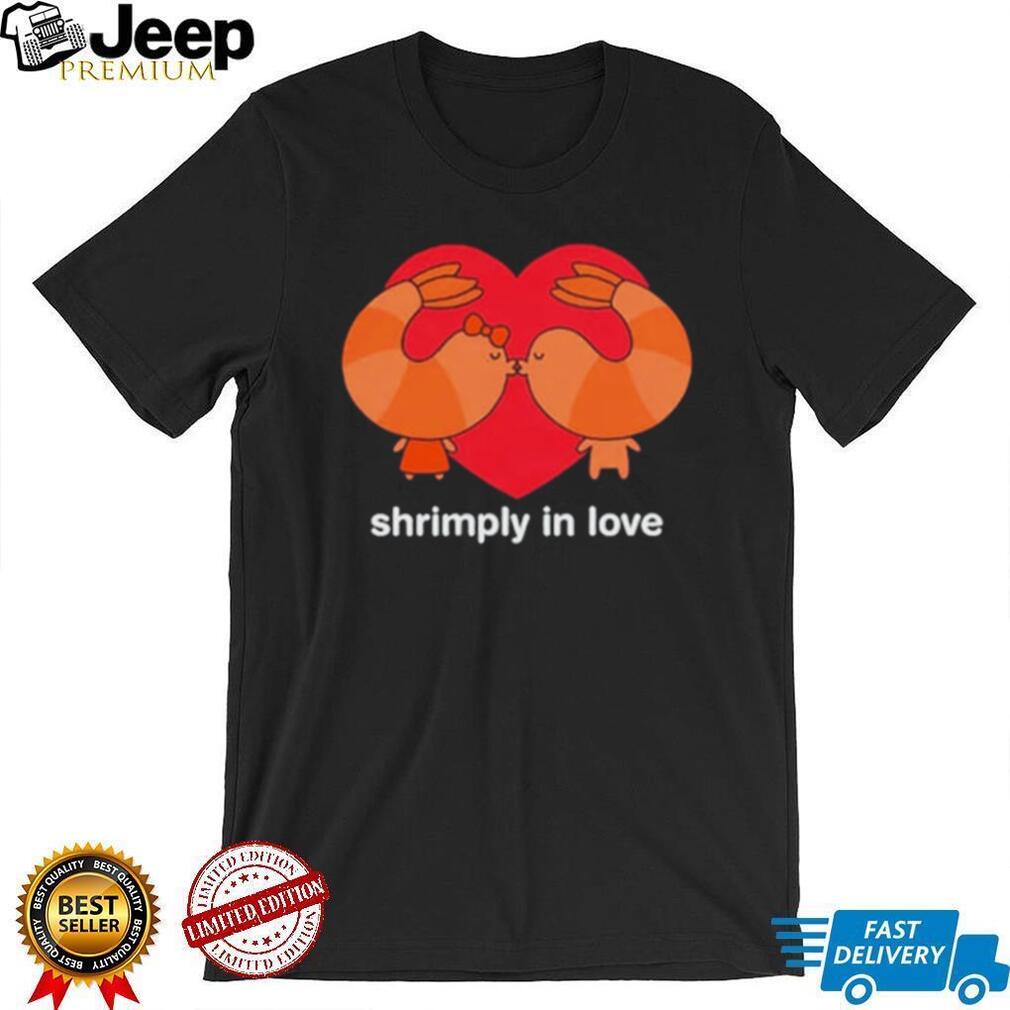Shrimply in Love Couple shrimp pun valentines shirt