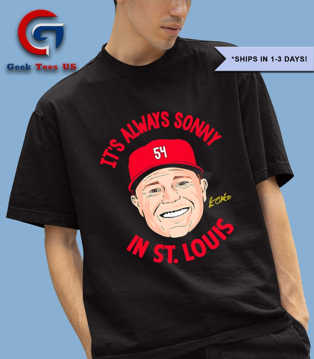 Sonny Gray it’s always Sonny in St. Louis big head signature shirt