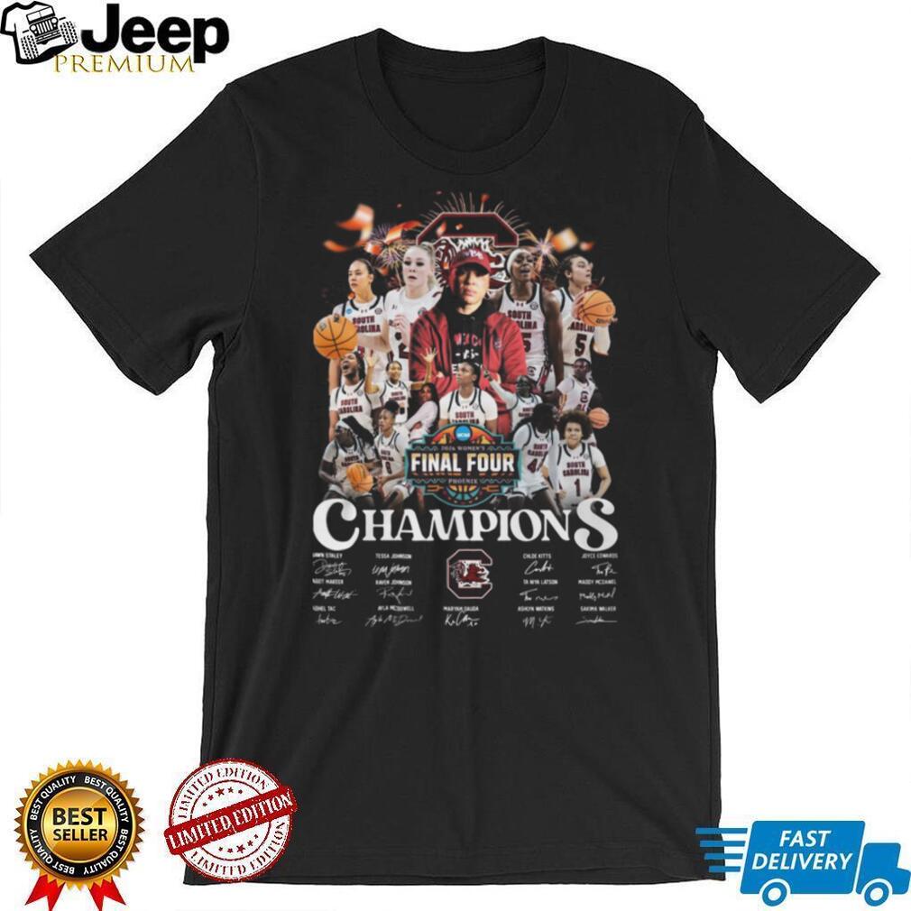 South Carolina Gamecocks 2026 Women’s Final Four Champions Signatures T Shirt
