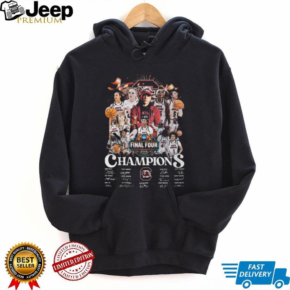 South Carolina Gamecocks 2026 Women’s Final Four Champions Signatures T Shirt