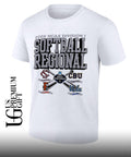 South Carolina Gamecocks and California Baptist Lancers and Cal State Fullerton Titans and UCLA Bruins 2026 NCAA Division I Softball Regional logo shirt
