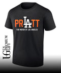 Spencer Pratt wearing Pratt For Mayor Of Los Angeles 2026 shirt