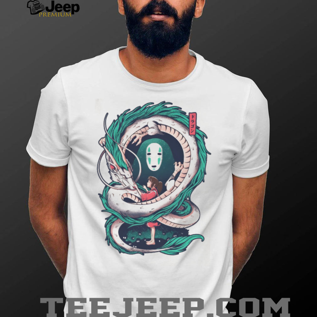 Spirited Away Haku Dragon & Chihiro Vintage Wash Tee