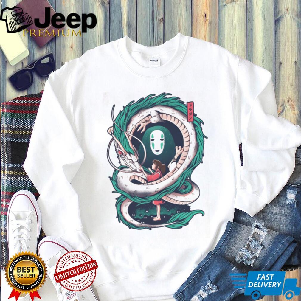 Spirited Away Haku Dragon & Chihiro Vintage Wash Tee
