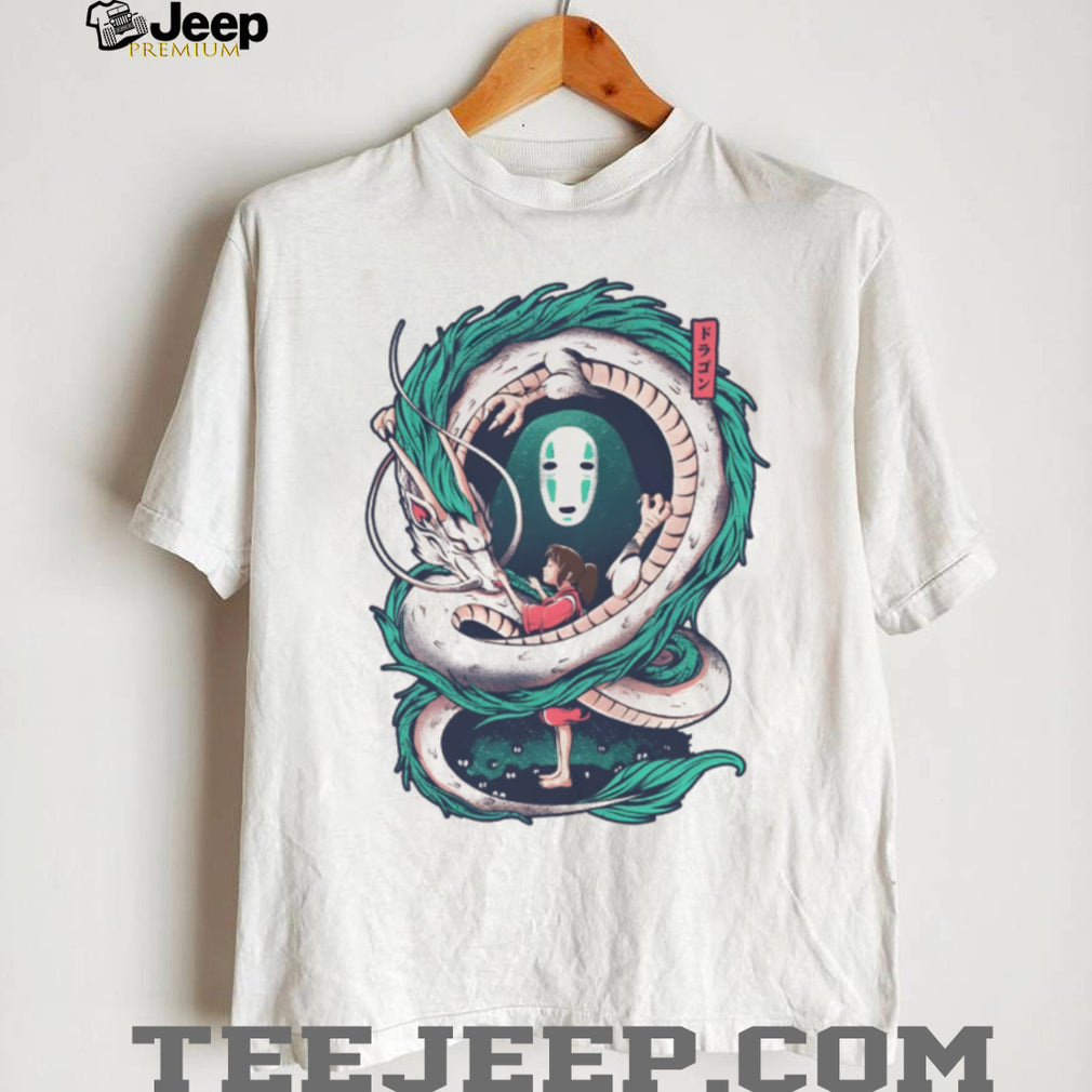 Spirited Away Haku Dragon & Chihiro Vintage Wash Tee