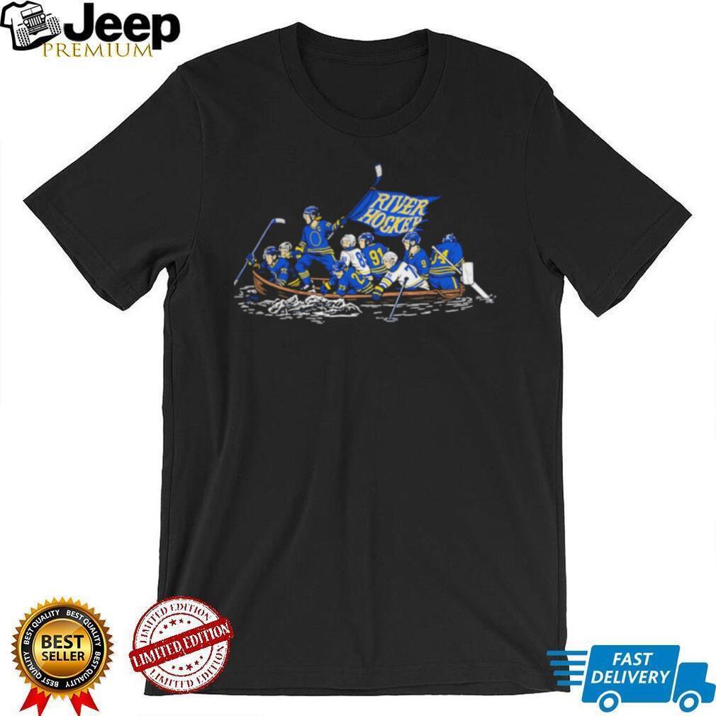 St. Louis Blues River Hockey Crossing the Delaware Parody T Shirt