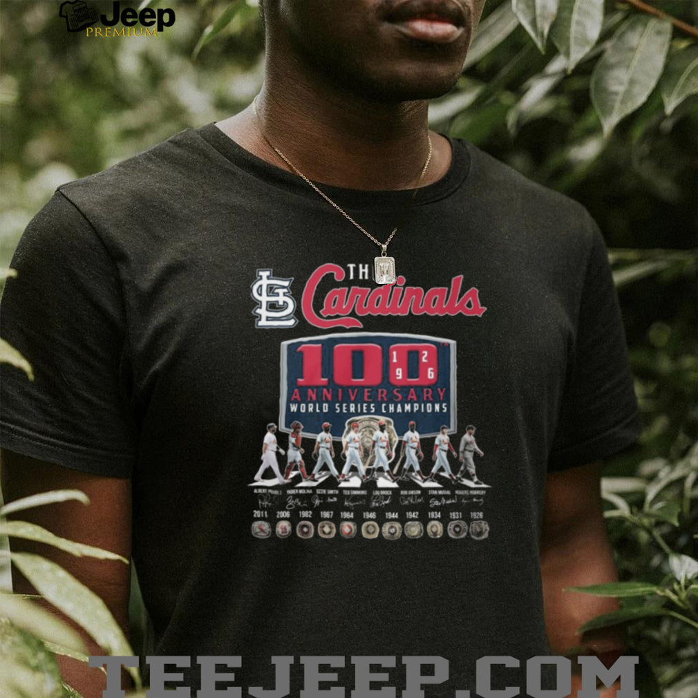 St. Louis Cardinals 100th Anniversary World Series Champions Legends Shirt