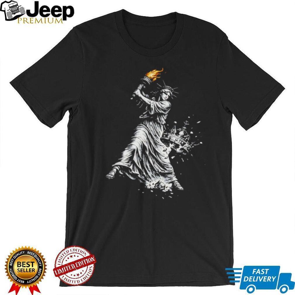 Statue of Liberty Hitting a Home Run Baseball Graphic T Shirt