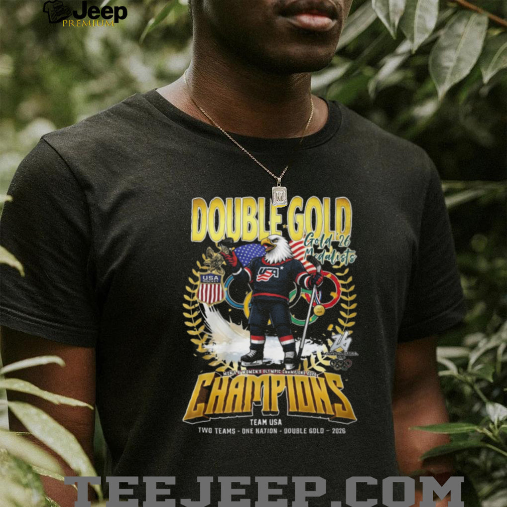 Team USA Olympic Hockey Double Gold Champions 2026 T Shirt