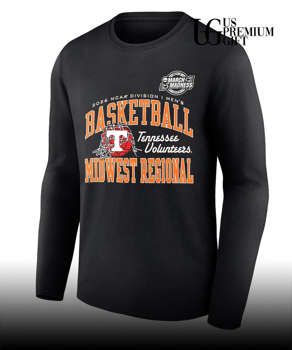 Tennessee Volunteers basketball NCAA Division I March Madness Midwest Regional 2026 shirt